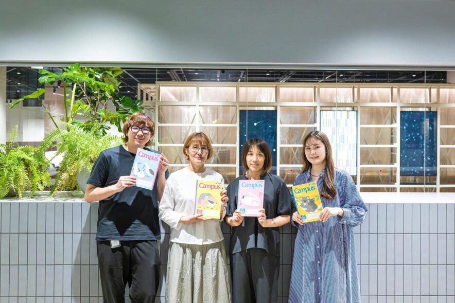 コクヨの粕谷様、尾崎様、小川様、青山様の集合写真
